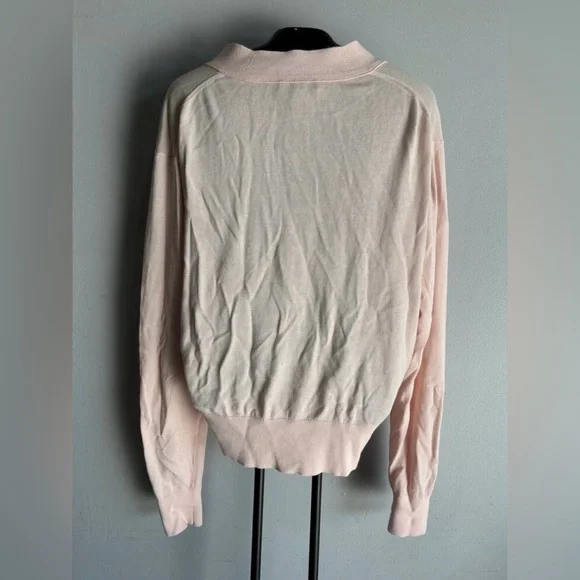 J Crew Lightweight Cropped Cardigan Pink Cotton - Picture 4 of 4